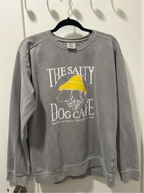 Vintage Grey The Salty Dog Cafe Hilton Head Crewneck Sweatshirt